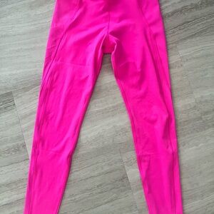 Reebok Hot Pink Lux Contour Leggings